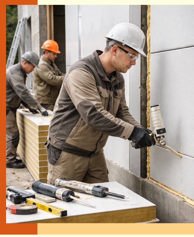 Утепление сэндвич-панелей пенополиуретаном в прохладном