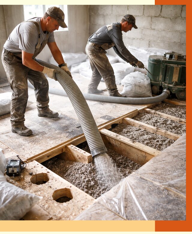 Заполнение пустот перекрытий в прохладном от 4875 руб. под ключ | ТепломастерПрх