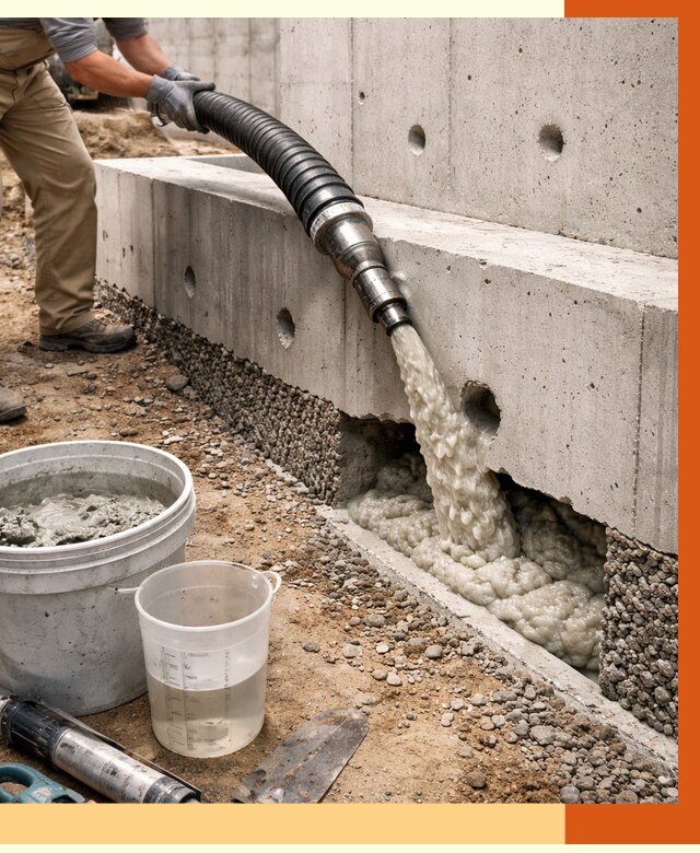 Заполнение полостей фундамента в прохладном от 7366 руб. под ключ | ТепломастерПрх