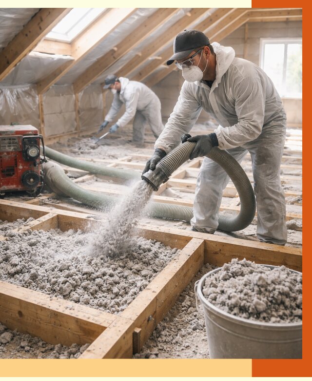 Утепление эковатой в прохладном от 3196 руб./м2 — монтаж и задувка | ТепломастерПрх