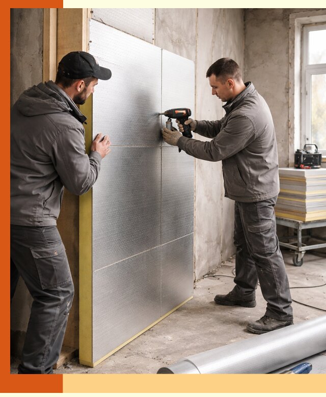 Утепление PIR панелями домов и зданий в прохладном