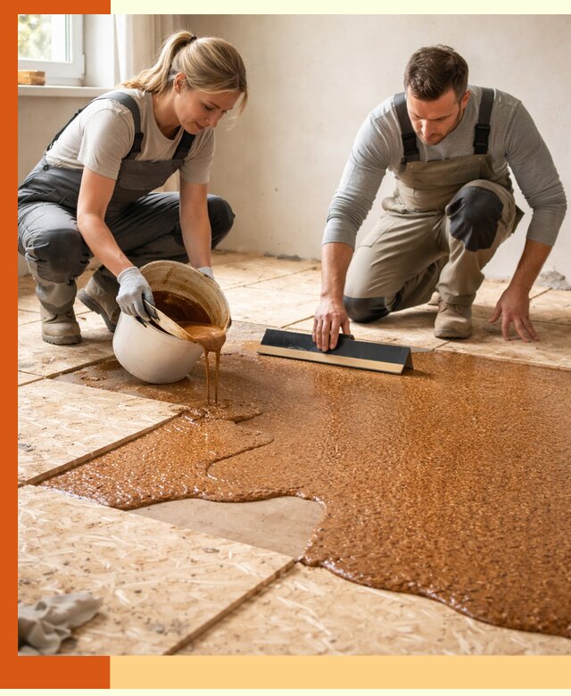 Утепление пола жидкой пробкой в прохладном для квартир и домов