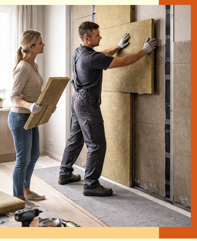 Профессиональная шумоизоляция квартиры в прохладном от 8125 руб. за м2 | ТепломастерПрх