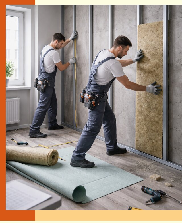 Шумоизоляция квартиры под ключ в прохладном — профессионально и гарантированно