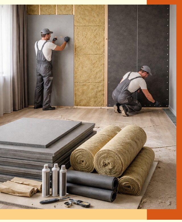 Шумоизоляция дома в прохладном от 4875 руб/м2 — комплексная звукоизоляция под ключ | ТепломастерПрх