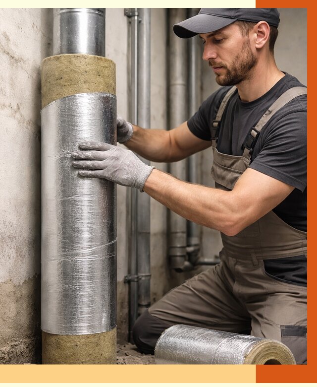 Шумоизоляция труб в прохладном от 1300 руб. — шумоподавление и звукоизоляция труб | ТепломастерПрх