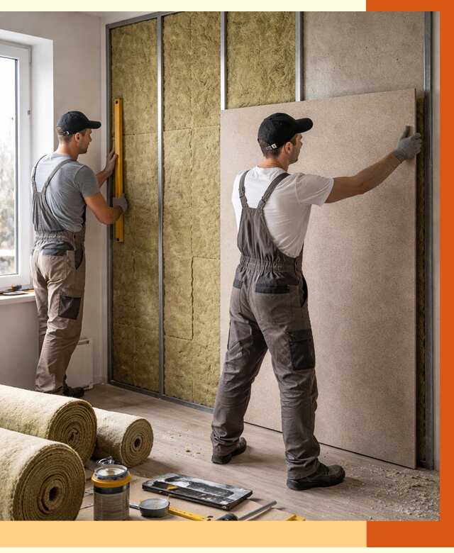 Шумоизоляция стен в прохладном от 4875 руб/м2 — звукоизоляция стен под ключ | ТепломастерПрх