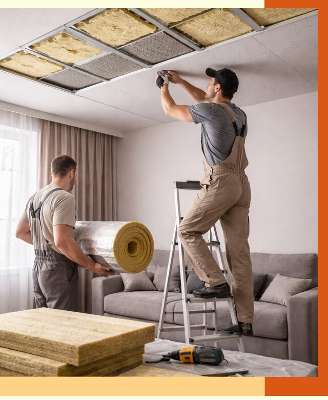 Шумоизоляция потолка в прохладном от 2437 руб. под ключ | Профессионально — ТепломастерПрх