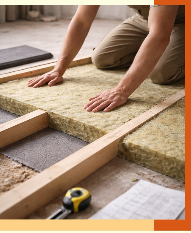 Шумоизоляция пола в прохладном от 1354 руб./м² — профессиональная звукоизоляция | ТепломастерПрх