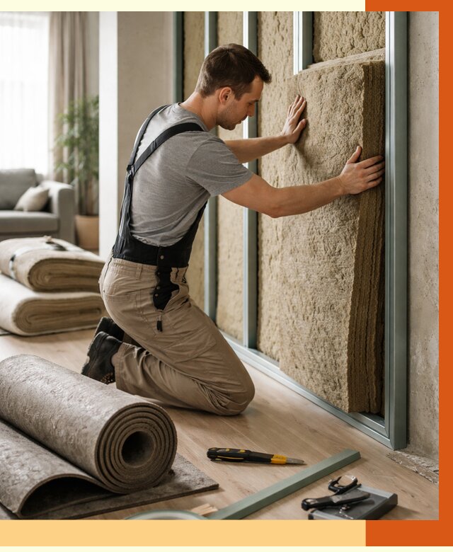 Шумоизоляция перегородок в прохладном от 1787 руб. за м2 — ТепломастерПрх