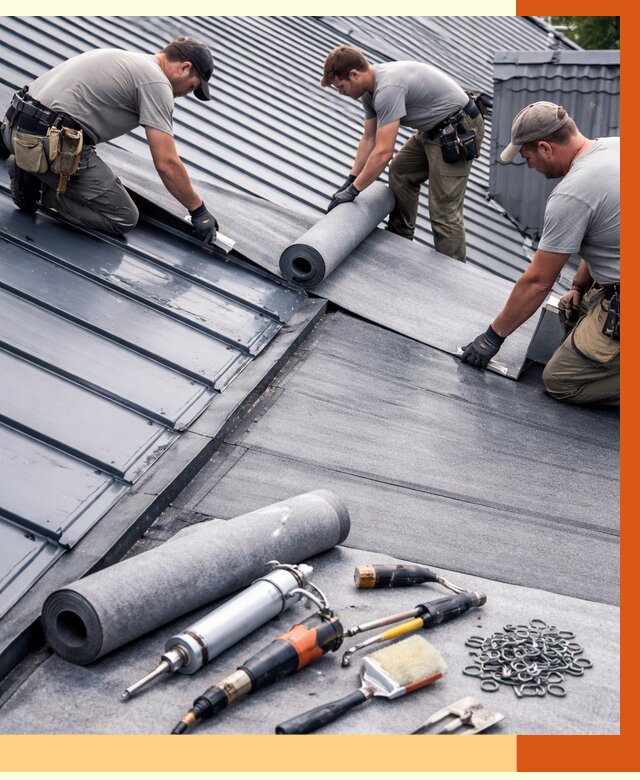 Гидроизоляция металлической кровли полимочевиной в прохладном от 9208 руб. | ТепломастерПрх