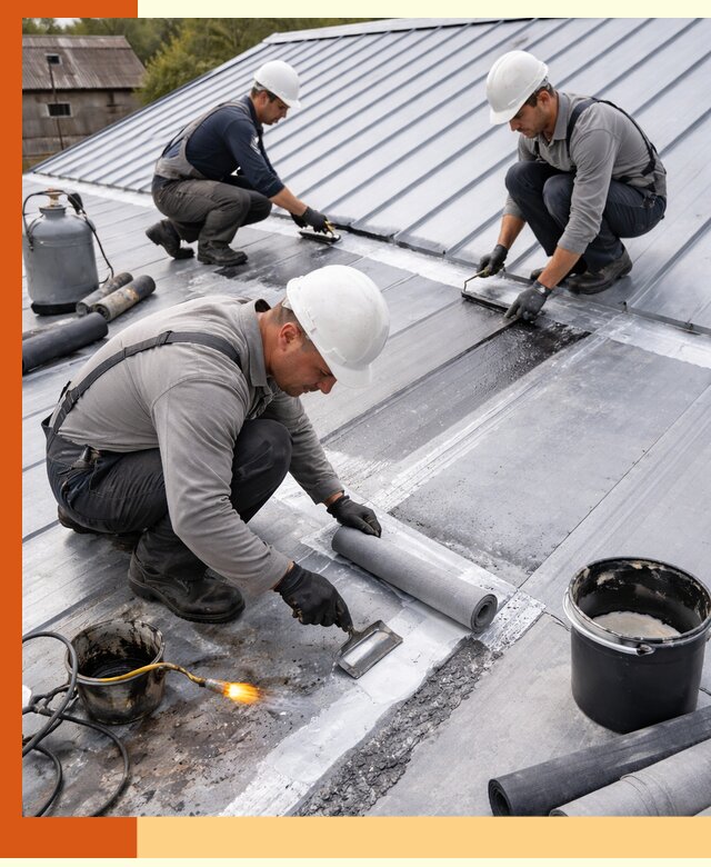 Гидроизоляция металлической кровли с гарантией в прохладном