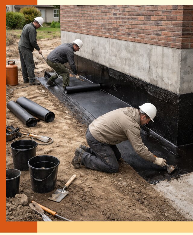 Гидроизоляция фундамента в прохладном: надежная защита строений