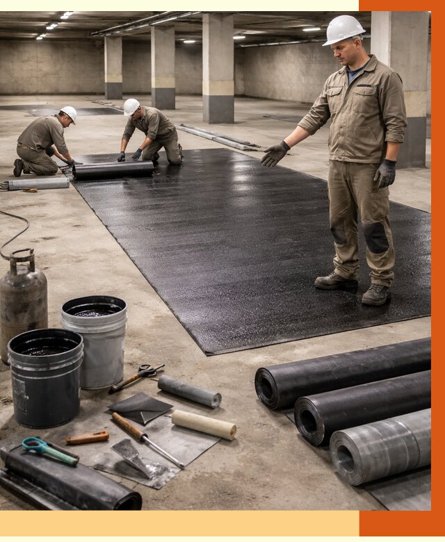 Гидроизоляция паркинга в прохладном от 1300 руб/м² — профессиональная защита | ТепломастерПрх