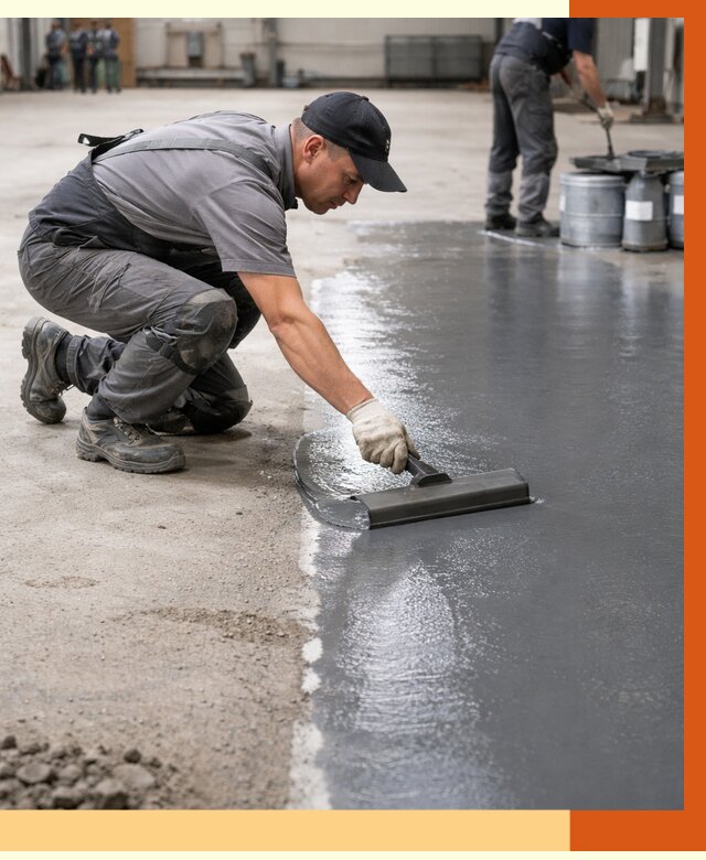 Гидроизоляция промышленного пола в прохладном от 1300 руб./м2 — ТепломастерПрх специалисты под ключ