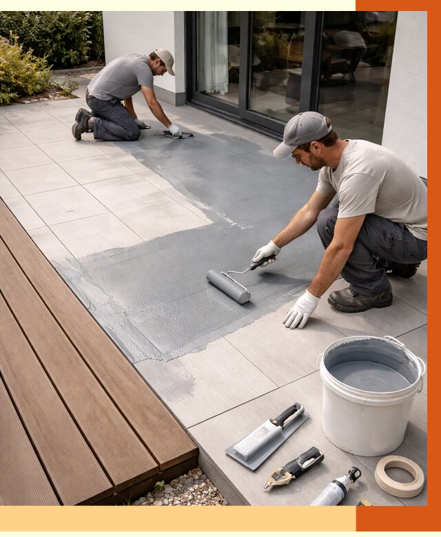 Гидроизоляция террасы в прохладном под ключ от 8125 руб./м² | ТепломастерПрх