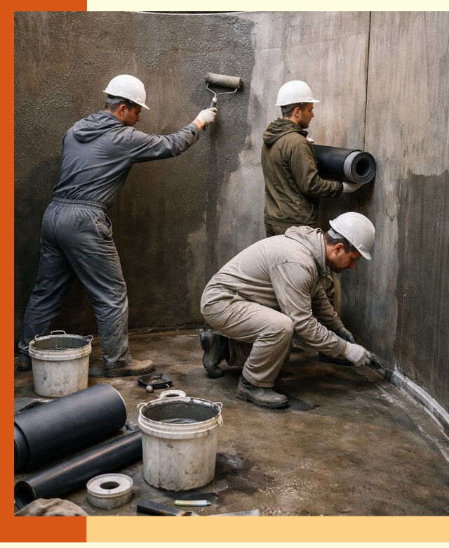 Гидроизоляция резервуара профессионально в прохладном