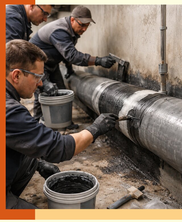 Гидроизоляция труб в прохладном — защита и герметизация коммуникаций