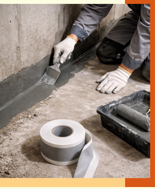 Гидроизоляция швов и герметизация стыков в прохладном от 1354 руб. | ТепломастерПрх