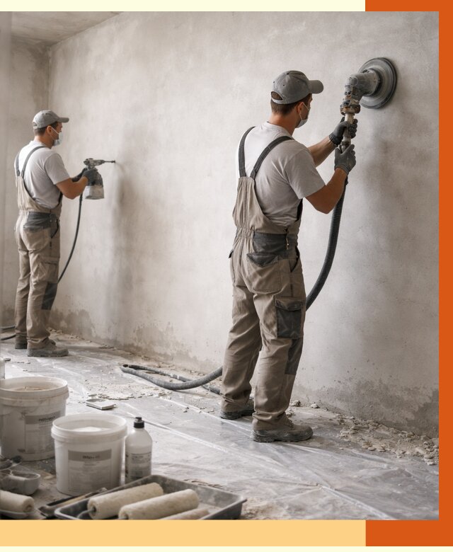 Подготовка поверхности под напыление в прохладном от 1300 руб. — ТепломастерПрх