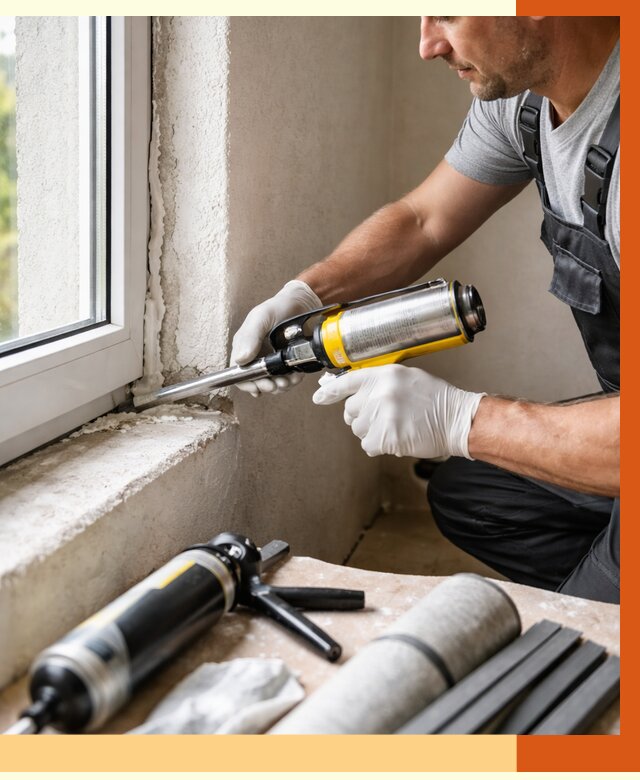 Герметизация стыков и примыканий в прохладном от 1300 руб. под ключ | ТепломастерПрх