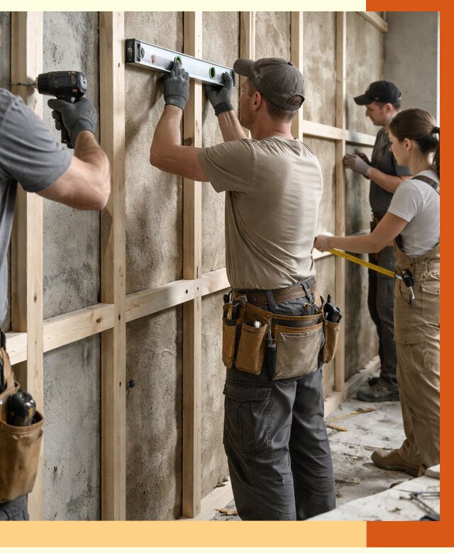 Монтаж обрешетки под утепление в прохладном от 1246 руб/м² | Заказать у ТепломастерПрх